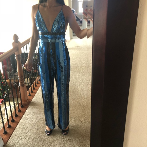 sibyl sequin jumpsuit